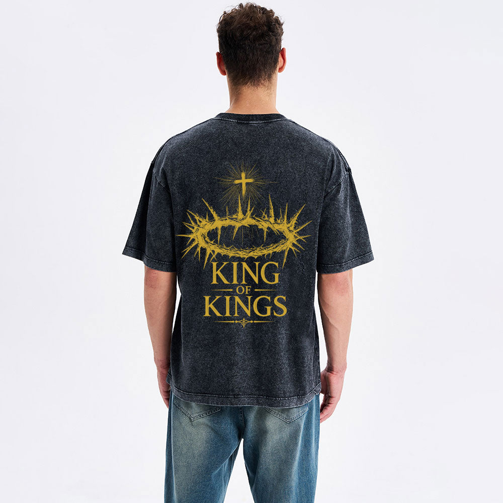 King Of Kings Christian Washed T-Shirt