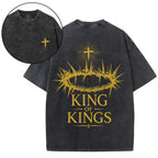 King Of Kings Christian Washed T-Shirt