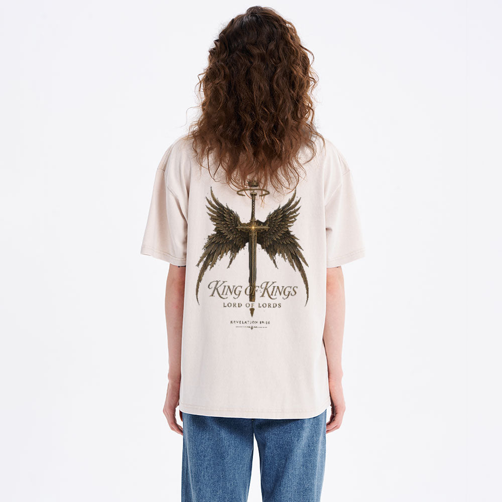 King Of Kings Lord Of Lords Christian Washed T-Shirt