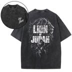 Lion Of Judah Christian Washed T-Shirt