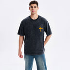 Lion Of Judah Christian Washed T-Shirt
