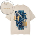 No Matther How Deep God Is There Christian Washed T-Shirt