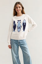 Women’s Fish Graphic Knit Sweater