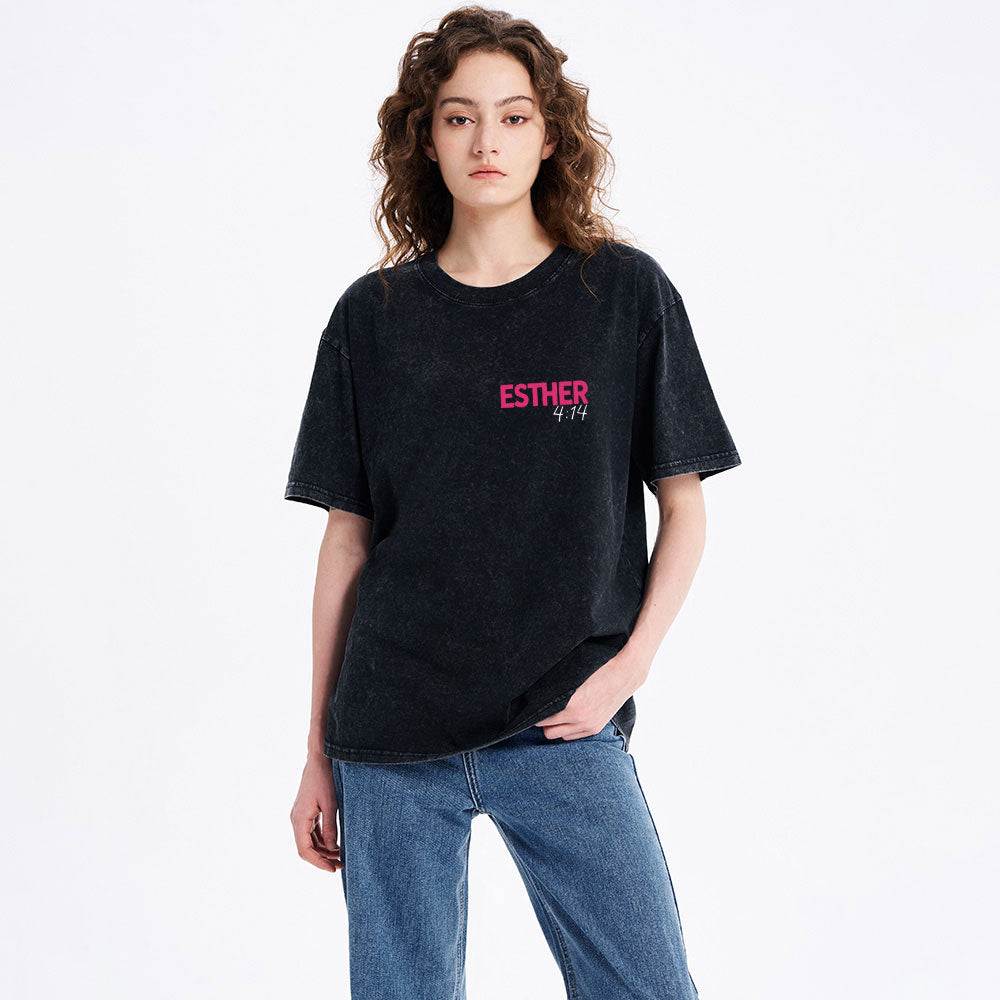 Perhaps You Are Created For Such A Time Christian Washed T-Shirt