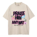 Praise Him Any Way Christian Washed T-Shirt