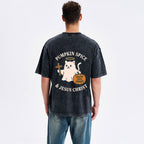 Pumpkin Spice & Jesus Christ Christian Washed T-Shirt