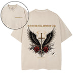 Put On The Full Armor Of God Christian Washed T-Shirt