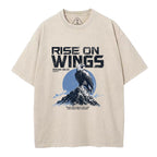 Rise On Wings Christian Washed T-Shirt