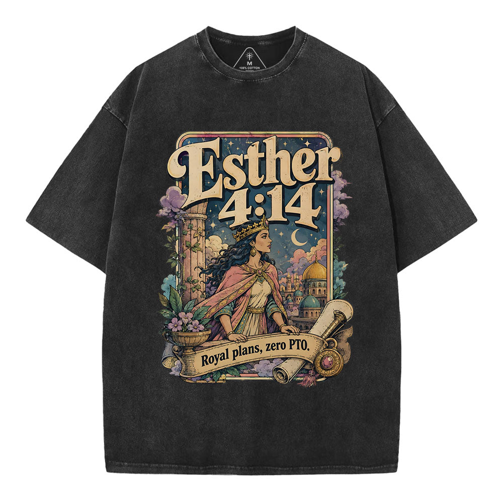 Royal Plans Zero PTO Christian Washed T-Shirt