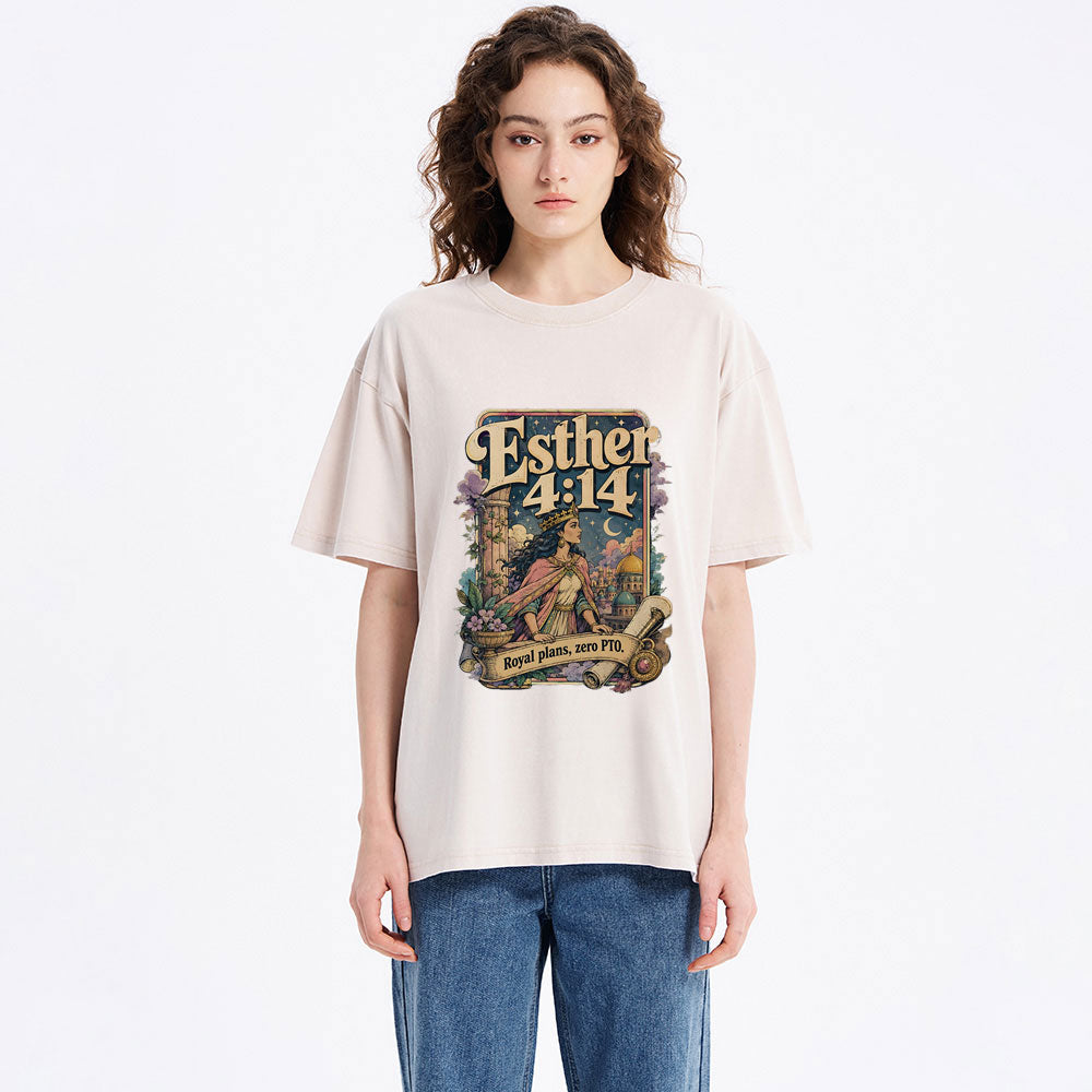 Royal Plans Zero PTO Christian Washed T-Shirt