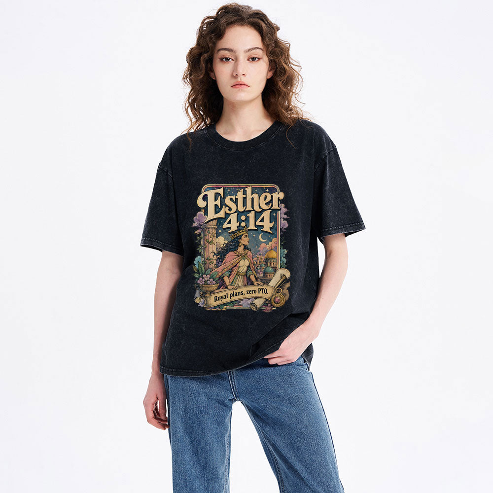 Royal Plans Zero PTO Christian Washed T-Shirt