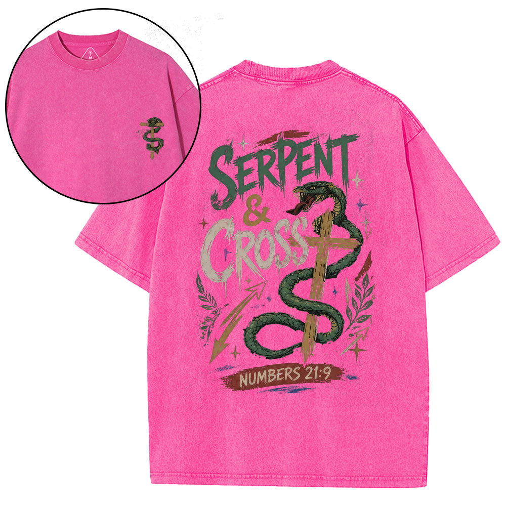 Serpent & Cross Christian Washed T-Shirt