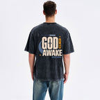 Sleep In Peace God Is Awake Christian Washed T-Shirt