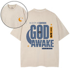 Sleep In Peace God Is Awake Christian Washed T-Shirt