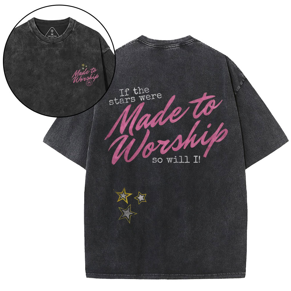 So Will I Christian Washed T-Shirt
