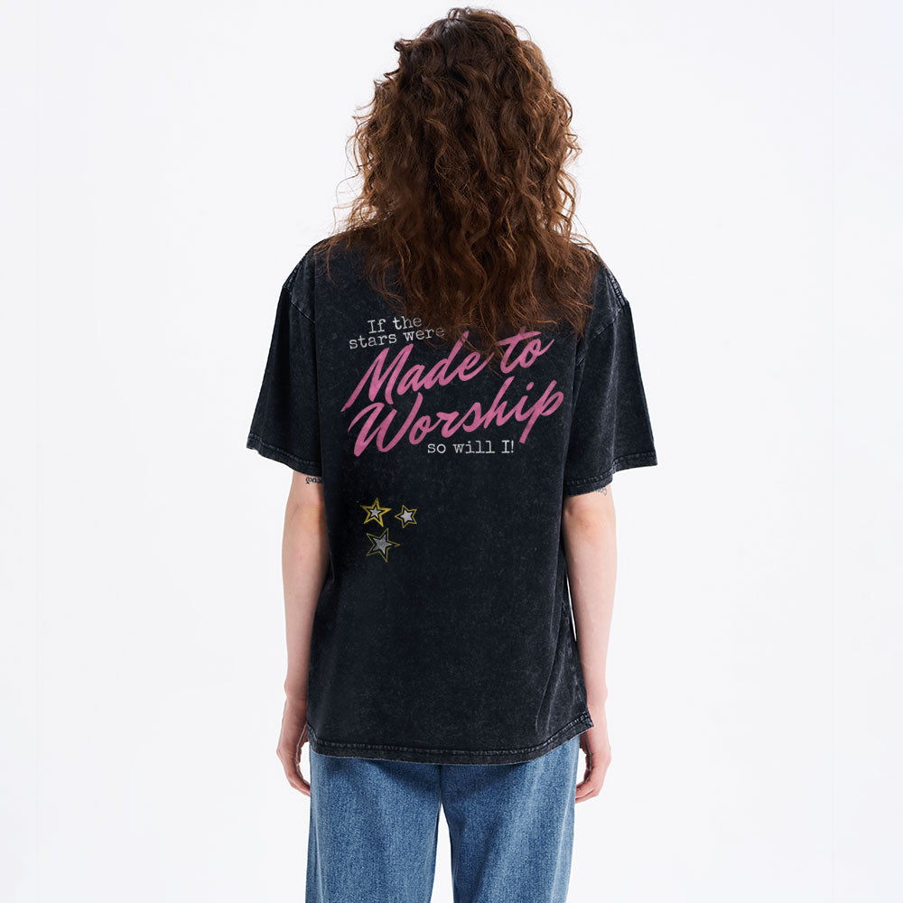 So Will I Christian Washed T-Shirt