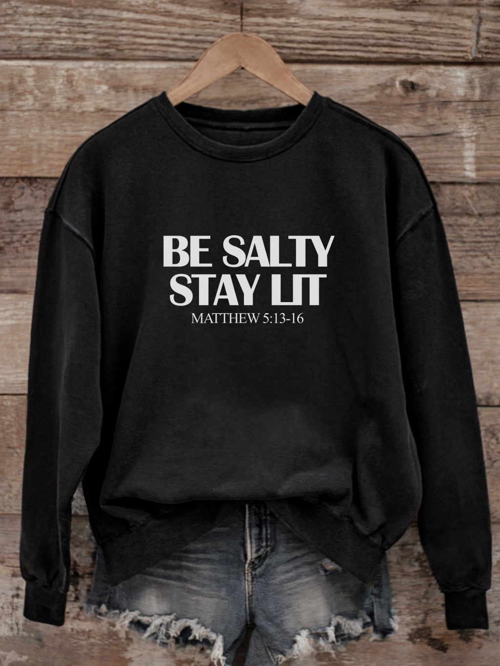 Be Salty Stay Lit  - Matthew 5:13-16 Light and Dark Style