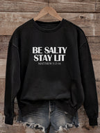 Be Salty Stay Lit  - Matthew 5:13-16 Light and Dark Style