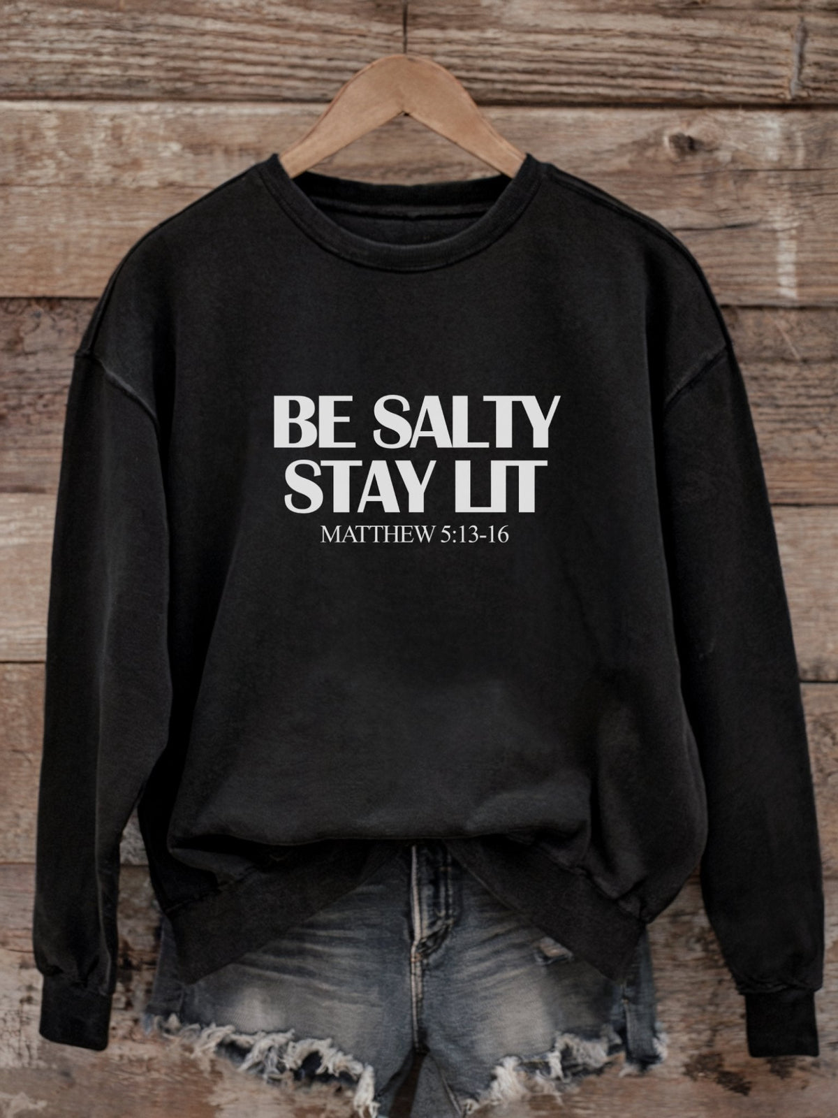 Be Salty Stay Lit  - Matthew 5:13-16 Light and Dark Style