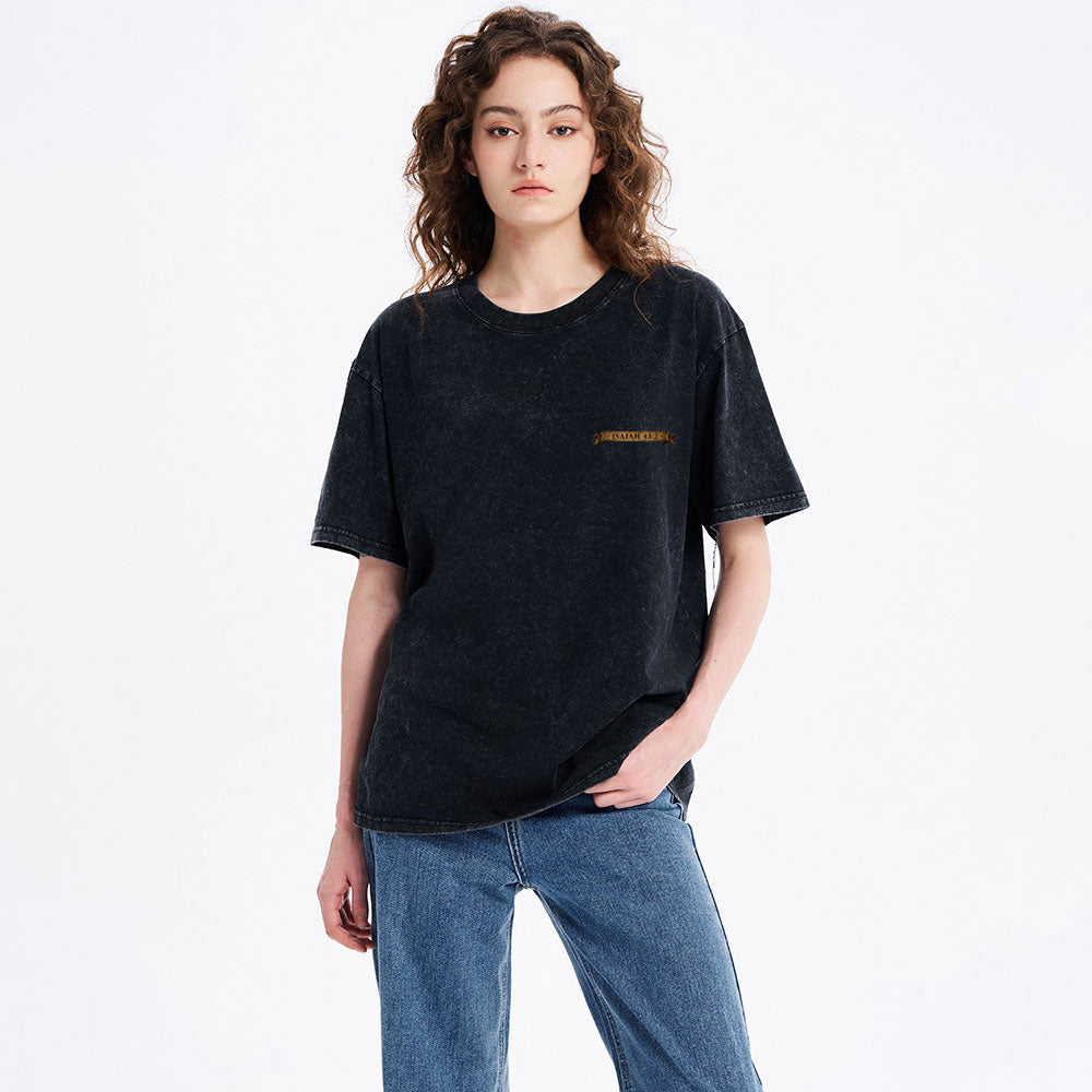 When You Walk Through Fire Christian Washed T-Shirt