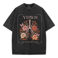 Yhwh Every Breath Speaks His Name Christian Washed T-Shirt