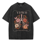 Yhwh Every Breath Speaks His Name Christian Washed T-Shirt