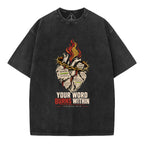 Your Word Burns Within Christian Washed T-Shirt
