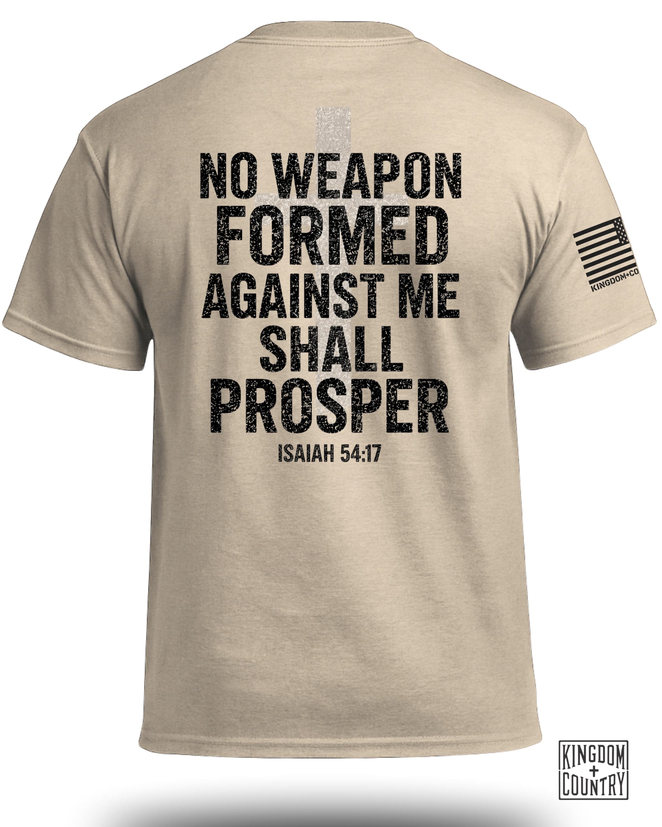 T-shirt « Aucune arme forgée contre moi ne prospérera »