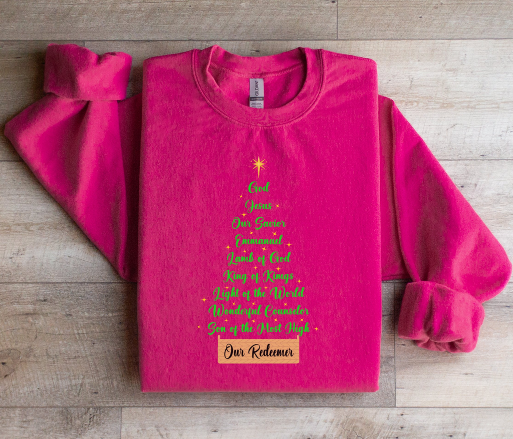 Jesus Names Our Redeemer - Christmas Sweatshirt
