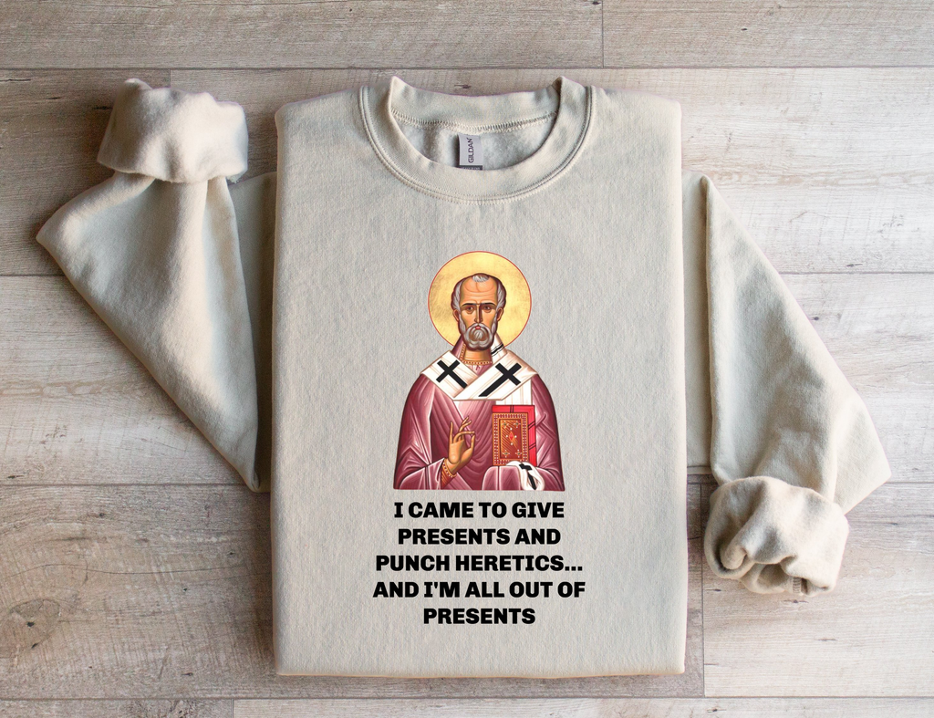 Saint Nicholas Funny Meme Print
