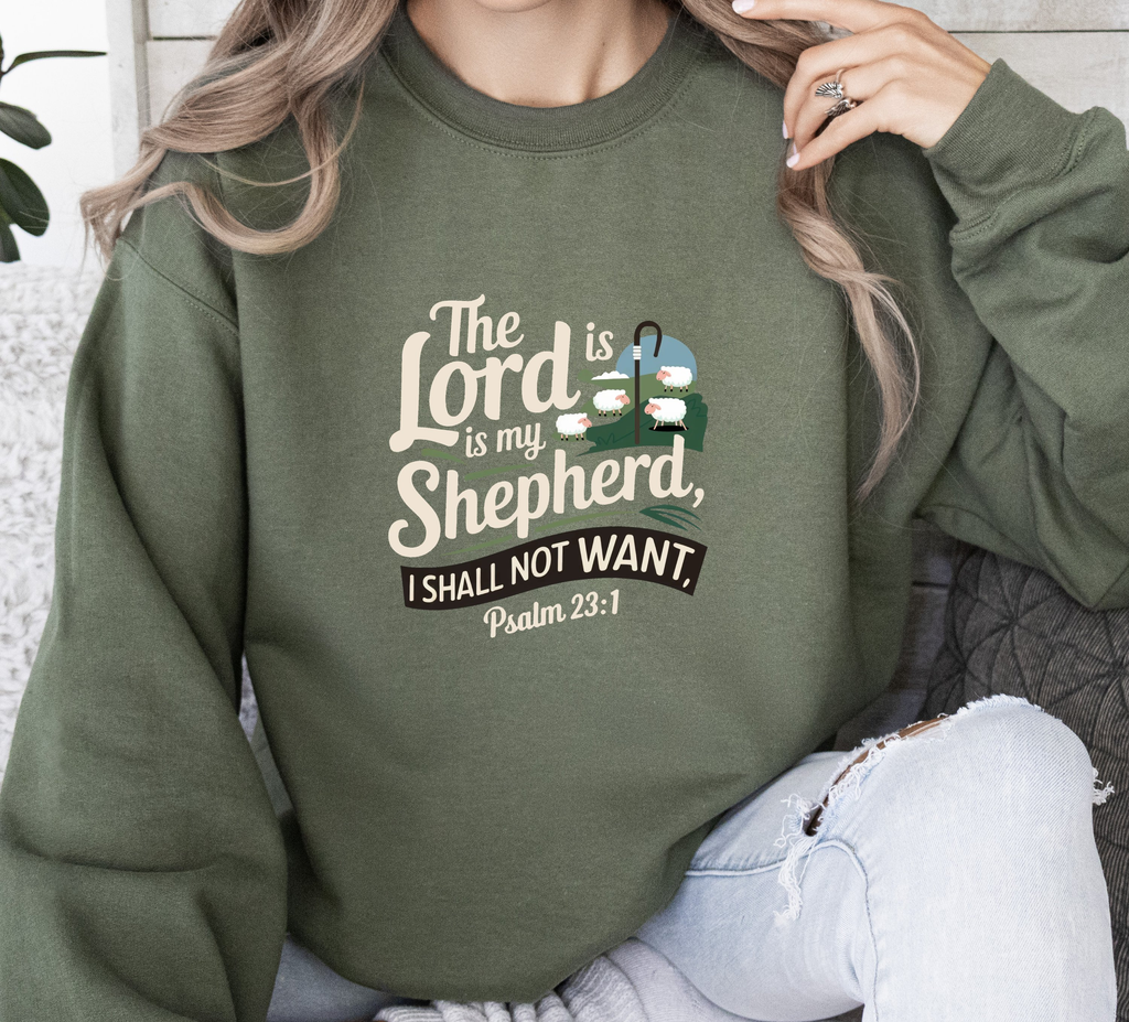 The Lord Is My Shepherd - Women's Dark Sweatshirt