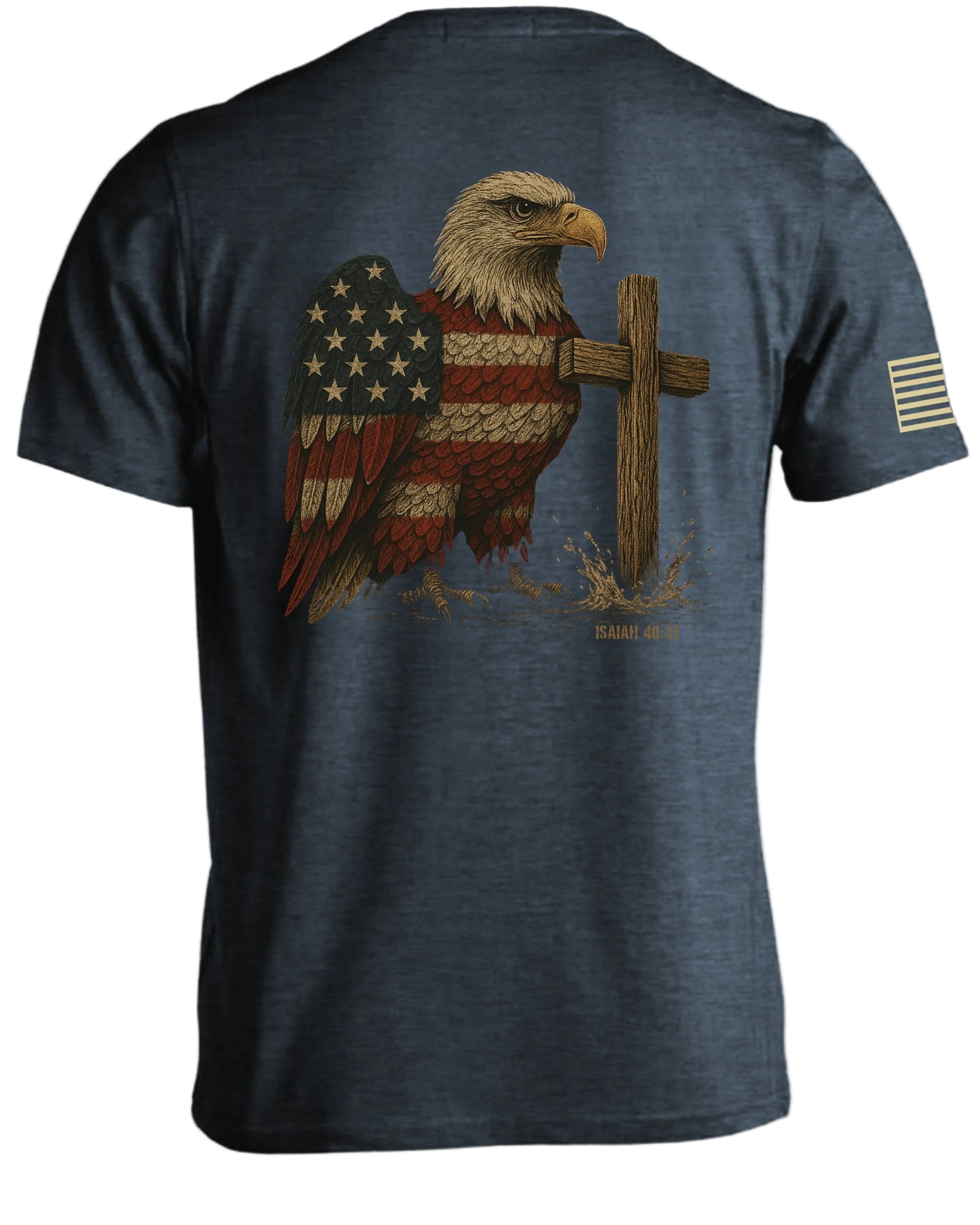 T-shirt Aigle patriotique Ésaïe 40:31