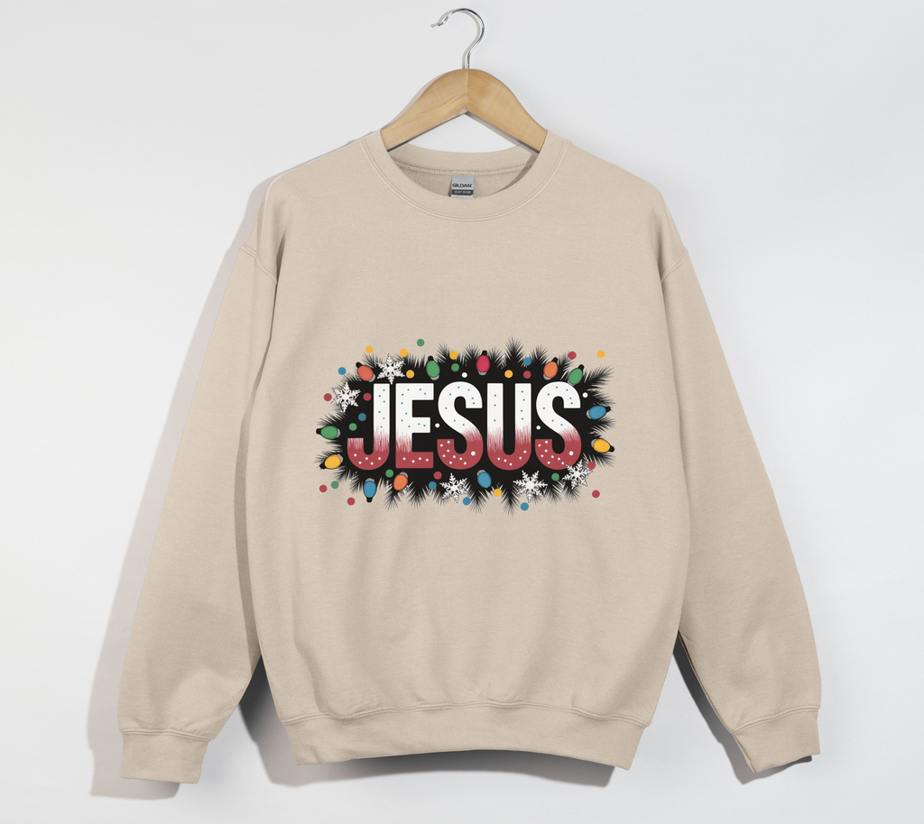 Jesus Name Christmas Holiday Sweatshirt