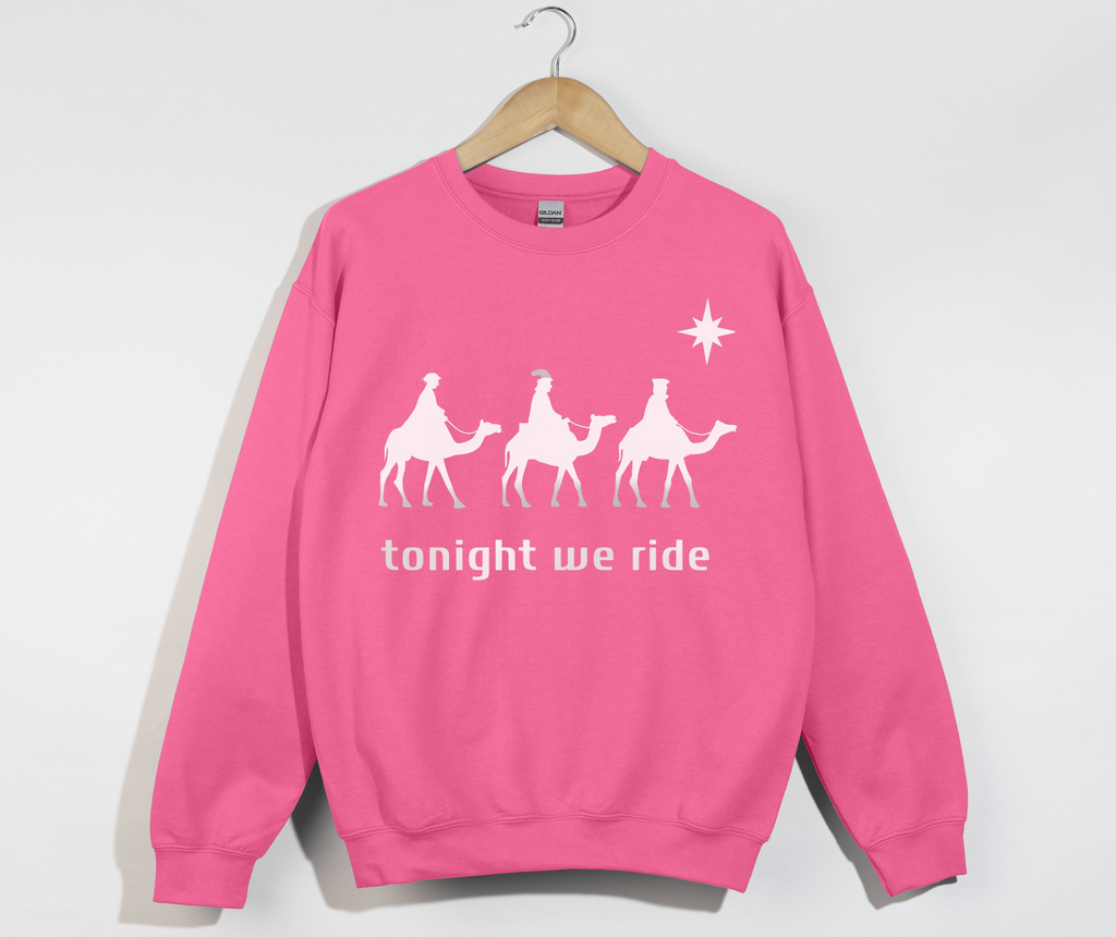 Tonight We Ride, 3 Wise Men - Christmas Sweatshirt