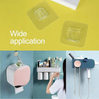 💕⚡10/30/50 pairs Wall Hooks Hanger Double Sided Adhesive Suction Cup Sucker Kitchen Bathroom Wall Storage Holder Organizer