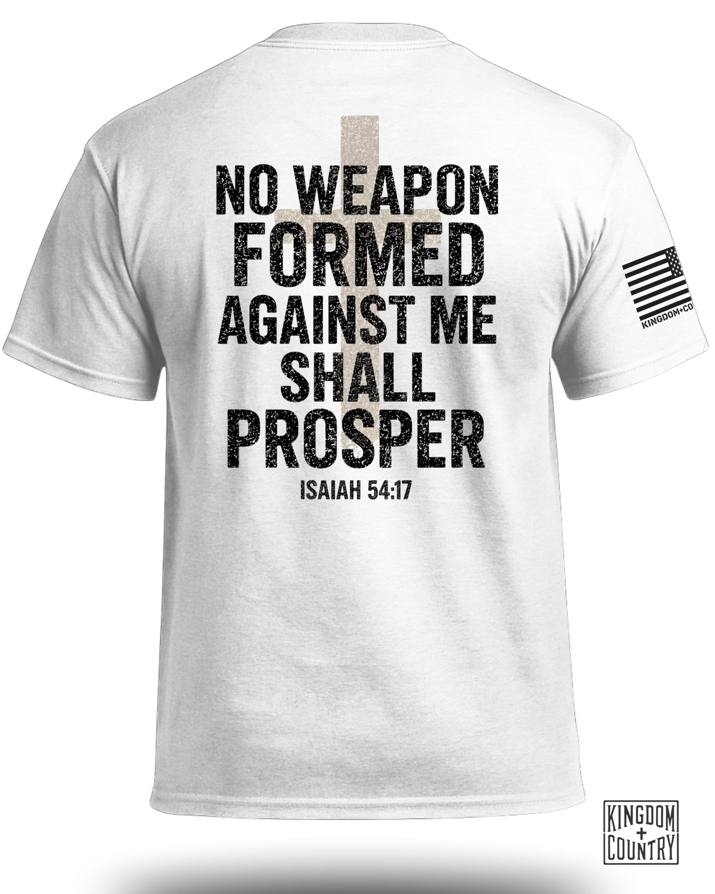 T-shirt « Aucune arme forgée contre moi ne prospérera »