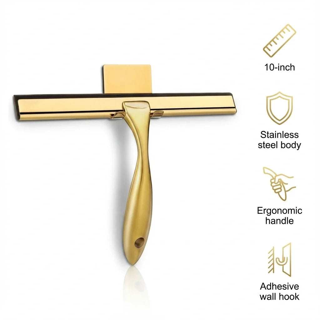 Raclette de douche en acier inoxydable