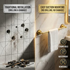No-Drill Bathroom Towel Bar