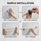 No-Drill Bathroom Towel Bar