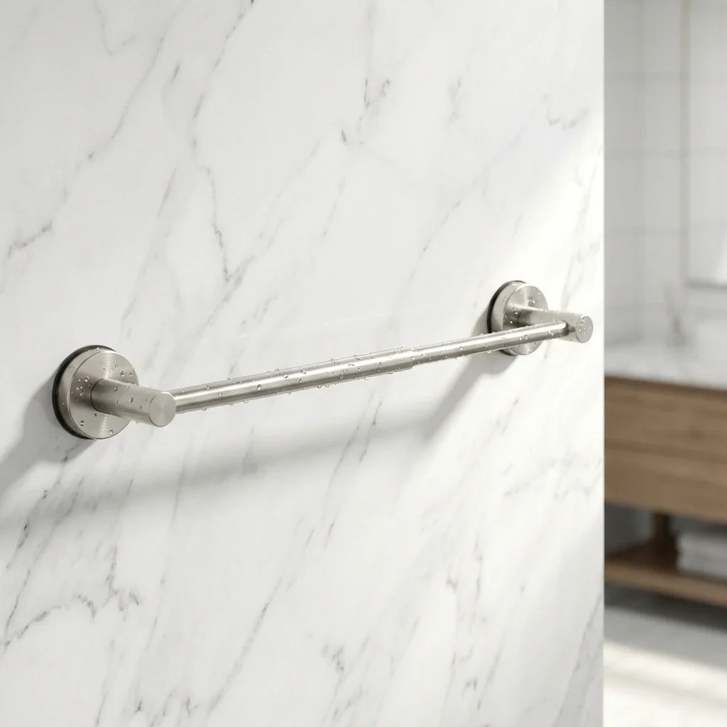Barre porte-serviettes de salle de bain sans perçage