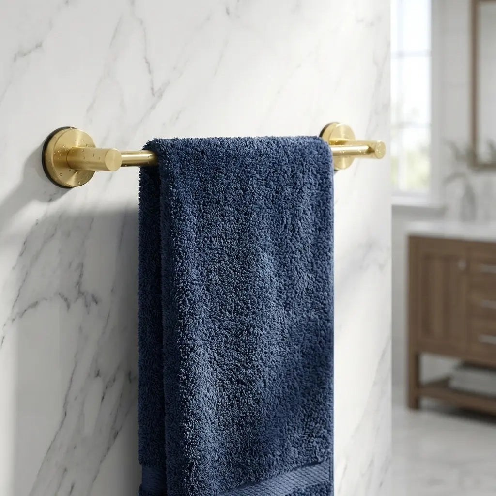 No-Drill Bathroom Towel Bar