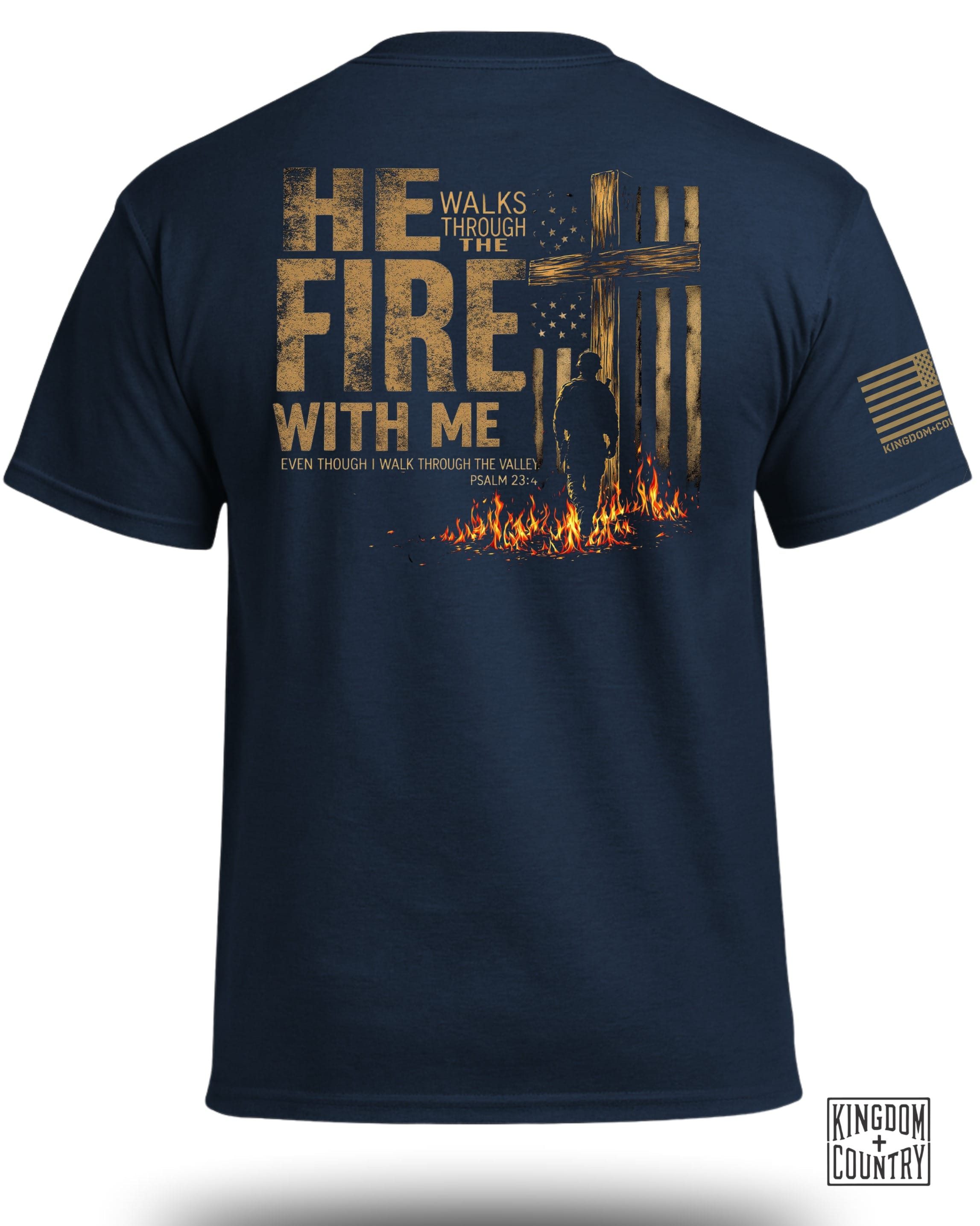 T-shirt "Il traverse le feu avec moi"
