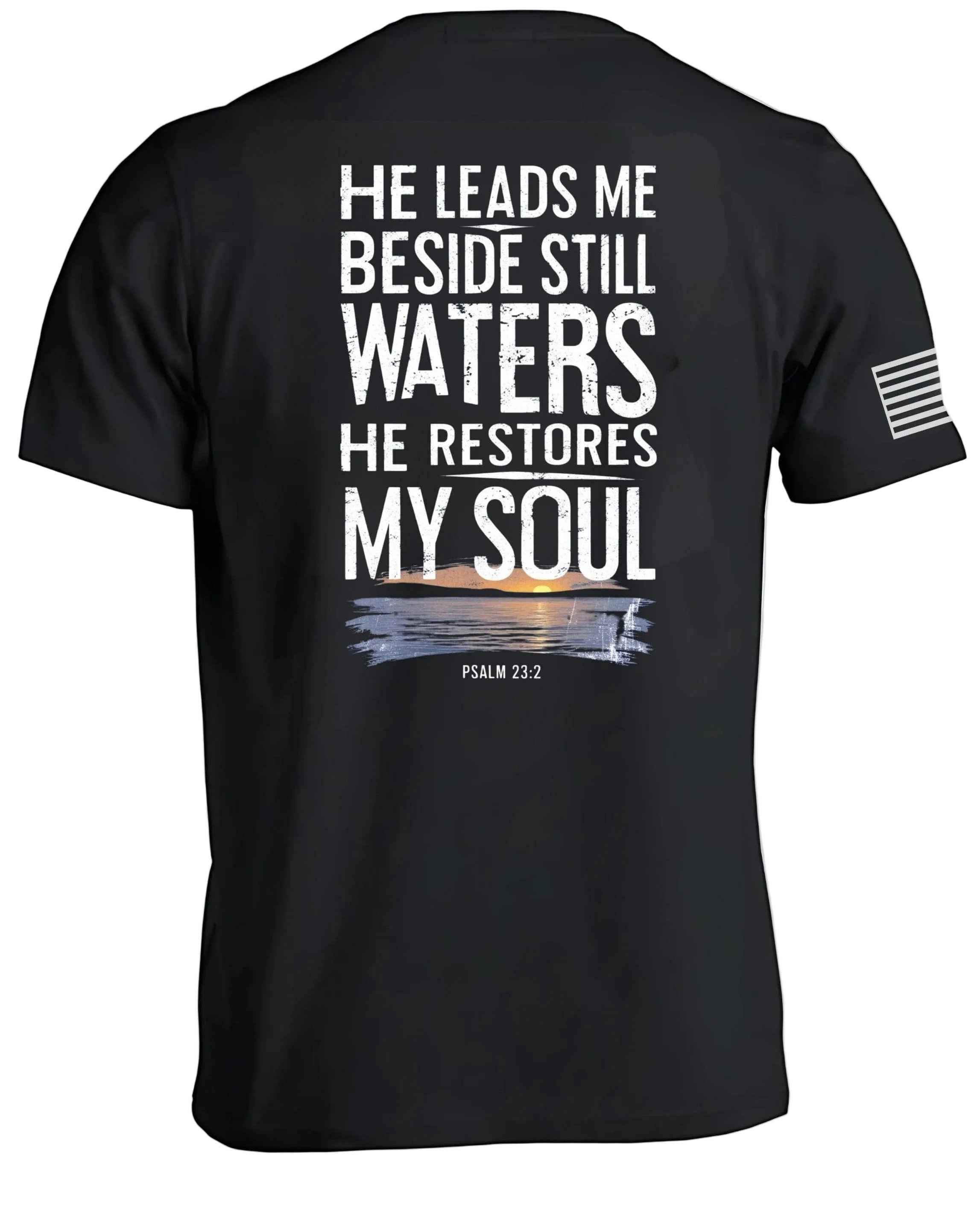 T-shirt « Il me fait reposer près des eaux calmes »