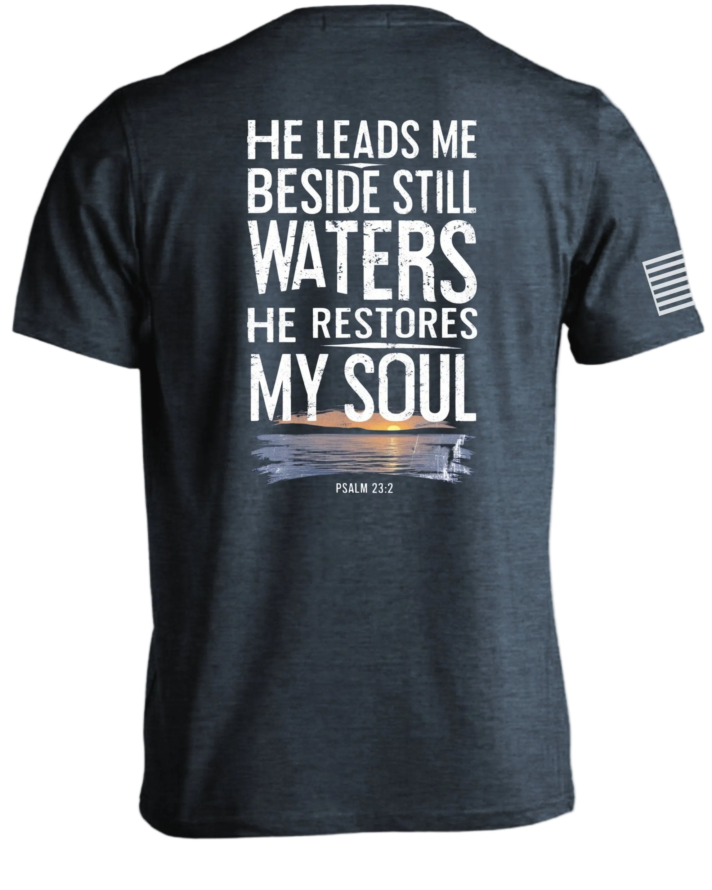 T-shirt « Il me fait reposer près des eaux calmes »