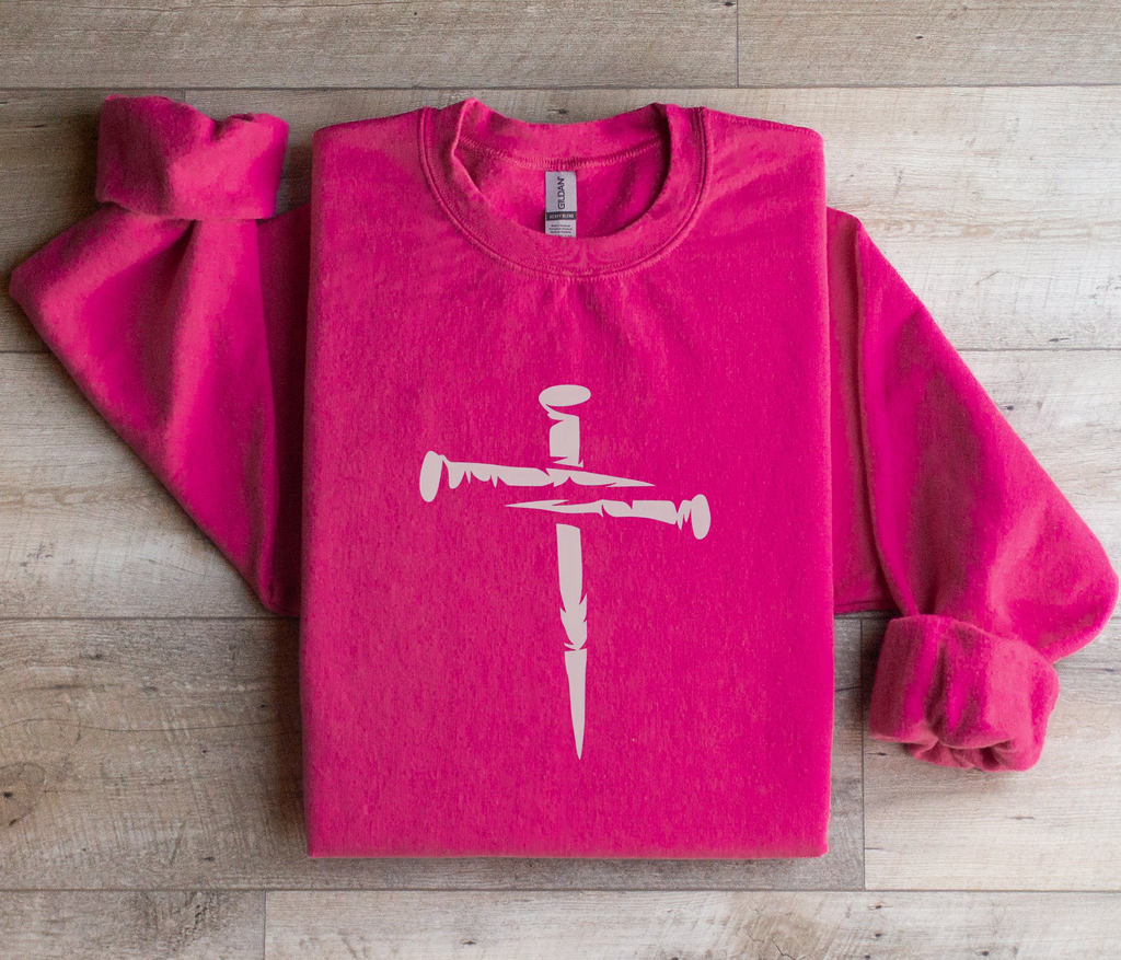Nail Cross - Women's Dark Sweatshirt
