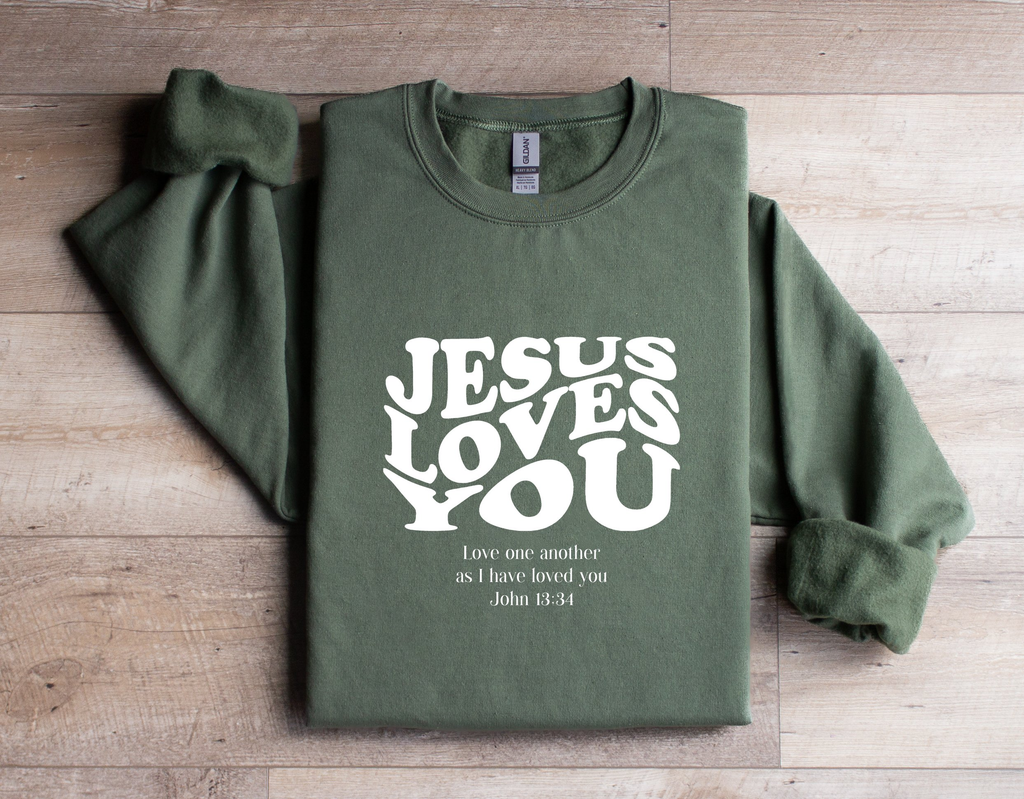 Jesus Loves You Love One Another - Sweatshirt