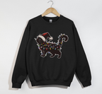 Purrfectly Cute Cat Print Christmas Lights - Sweatshirt