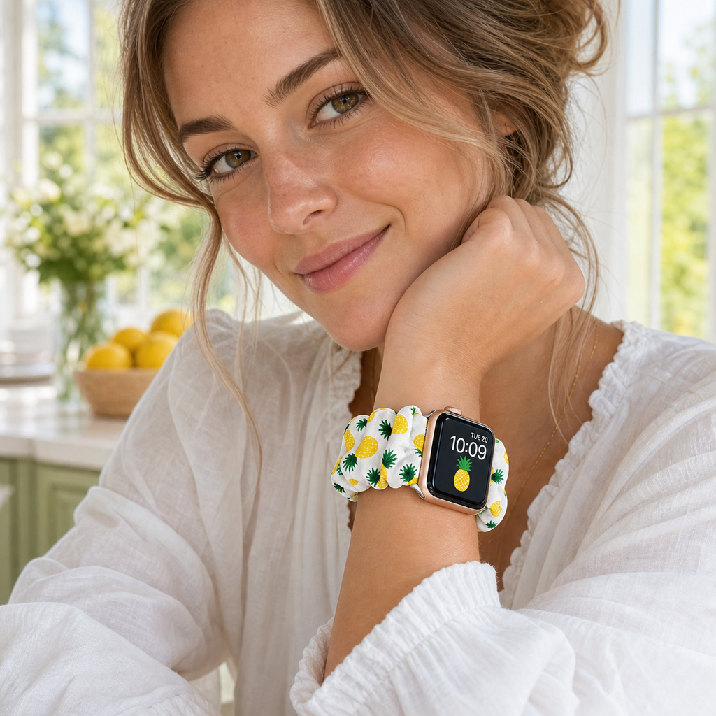 Playful Print Scrunchie Watch Band