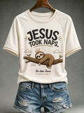 Women's Christian Jesus Took Naps Be Like Jesus Short Sleeve T-shirt